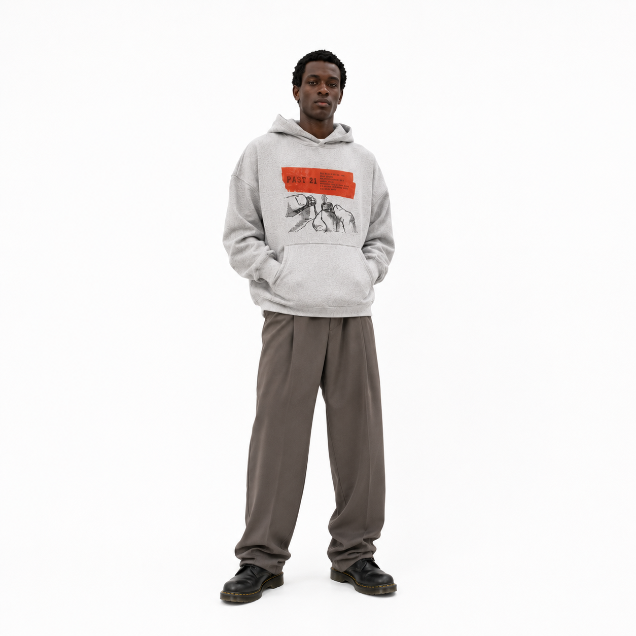 P-21 LTW Winter sky grey  hoodie